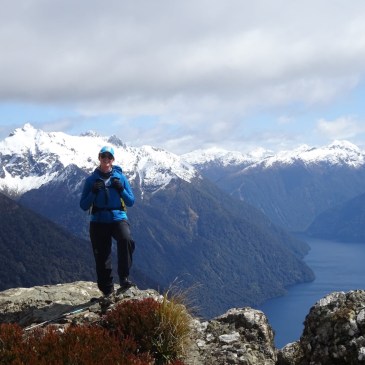 Lindsay high on the Kepler Track. October, 2019