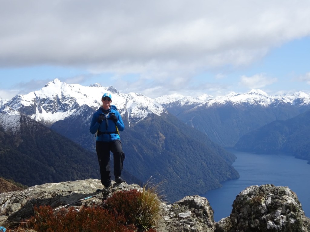 Lindsay high on the Kepler Track. October, 2019